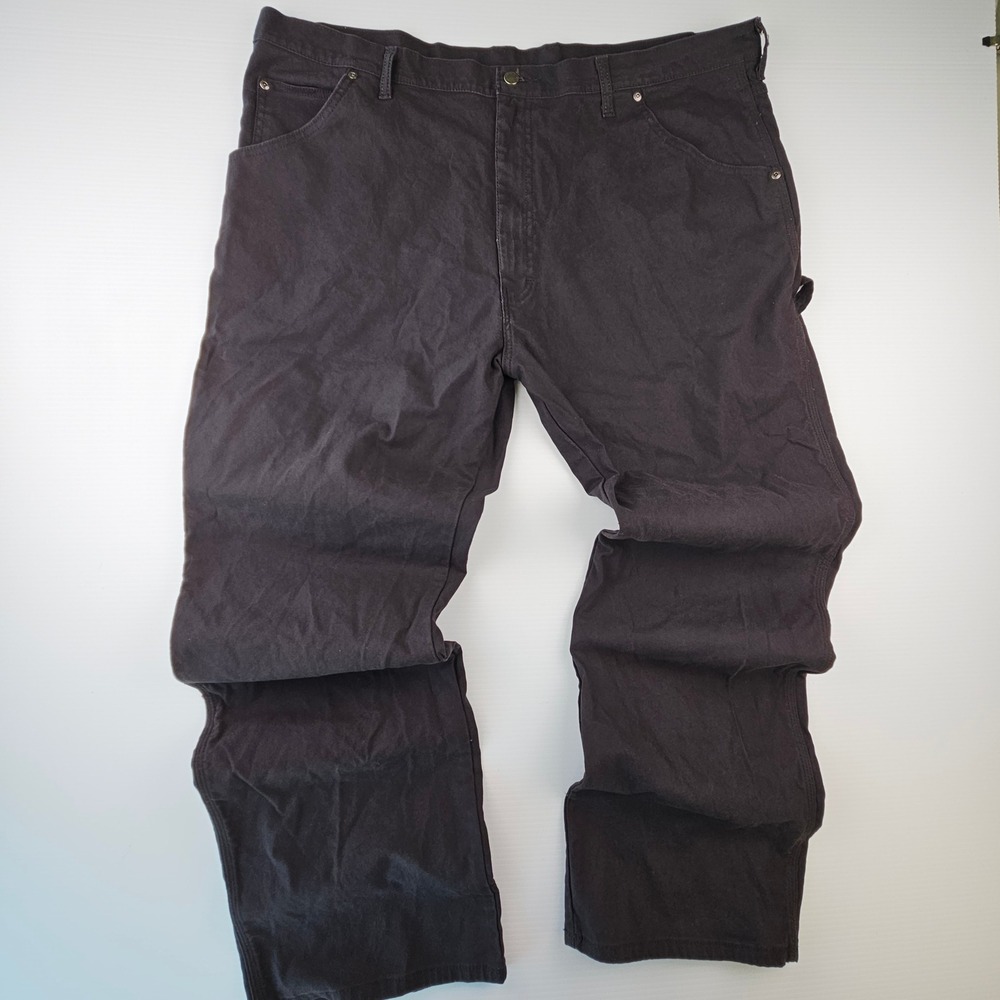 Genuine Dickies Mens Carpenter Pants Black Vintage Workwear Skater 44x32 EU1939R